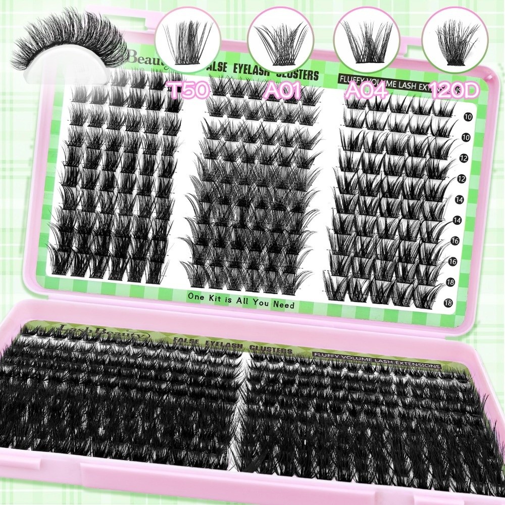Eyelash Extension Kits - Cílios Postiços com Aparência Natural, Estilo