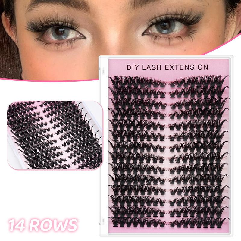 Eyelash Extension Volume Lashes - 20 Unidades de Cílios Postiços DIY