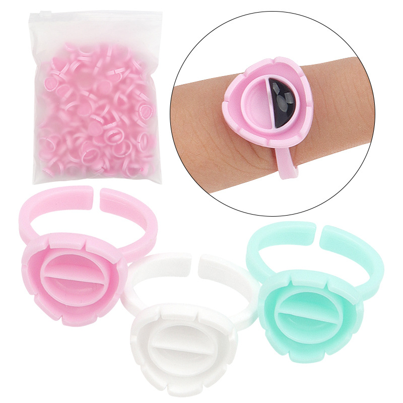 Eyelash Extension Volume Lashes - Cílios Extensão Cola Fan Cup Anéis,