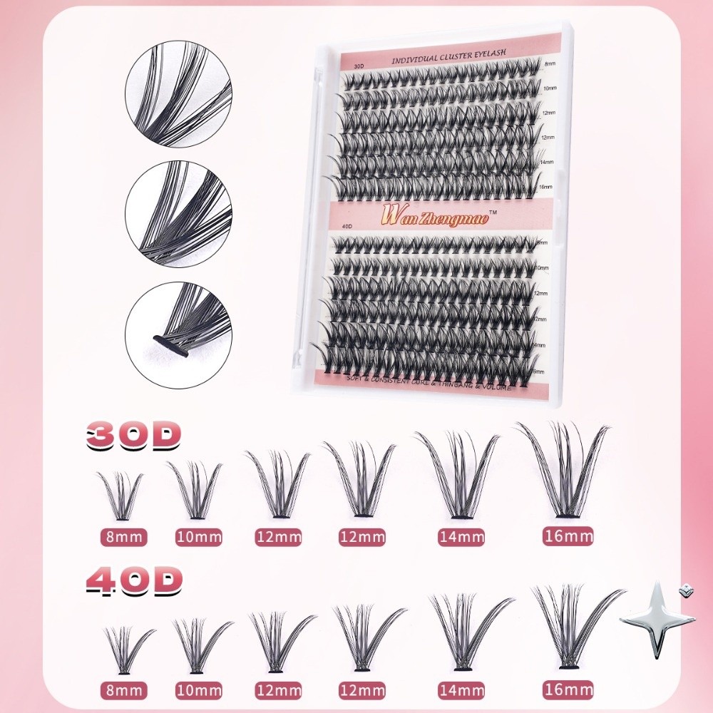 Eyelash Extension Kits - Cílios Postiços de 8-16mm de Comprimento,