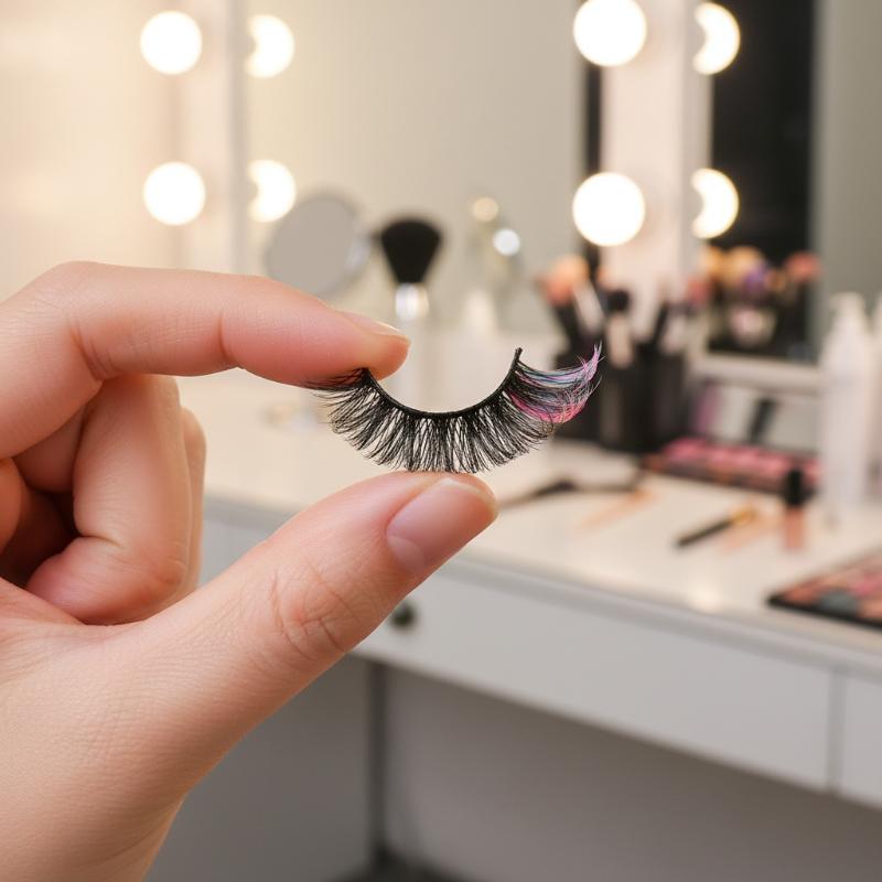 Eyelash Extension Volume Lashes - 7 Pares de Cílios Postiços Coloridos