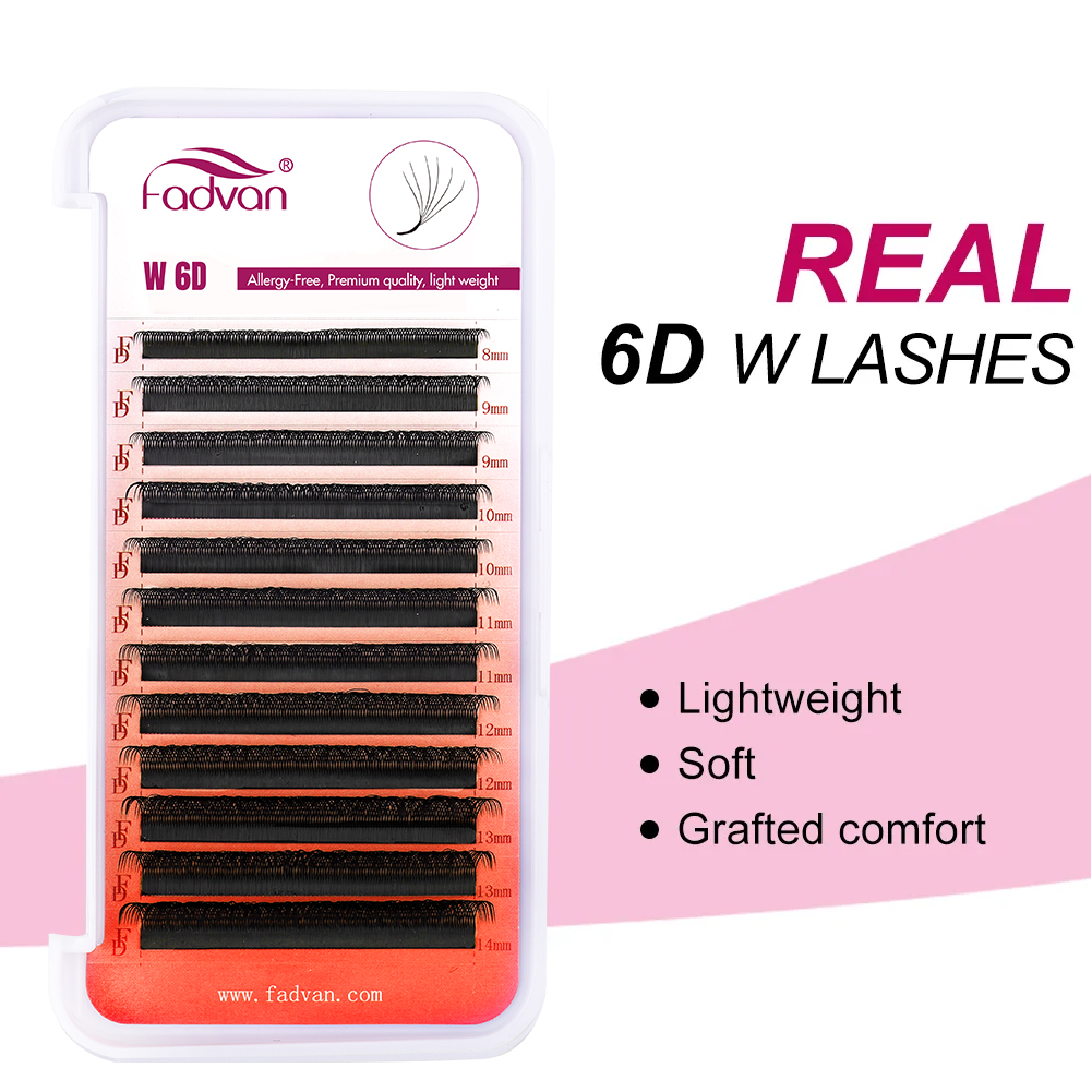 Fadvan real 6d w cílios 0.07 w - Eyelash Extension Human Hair avaliação e preço