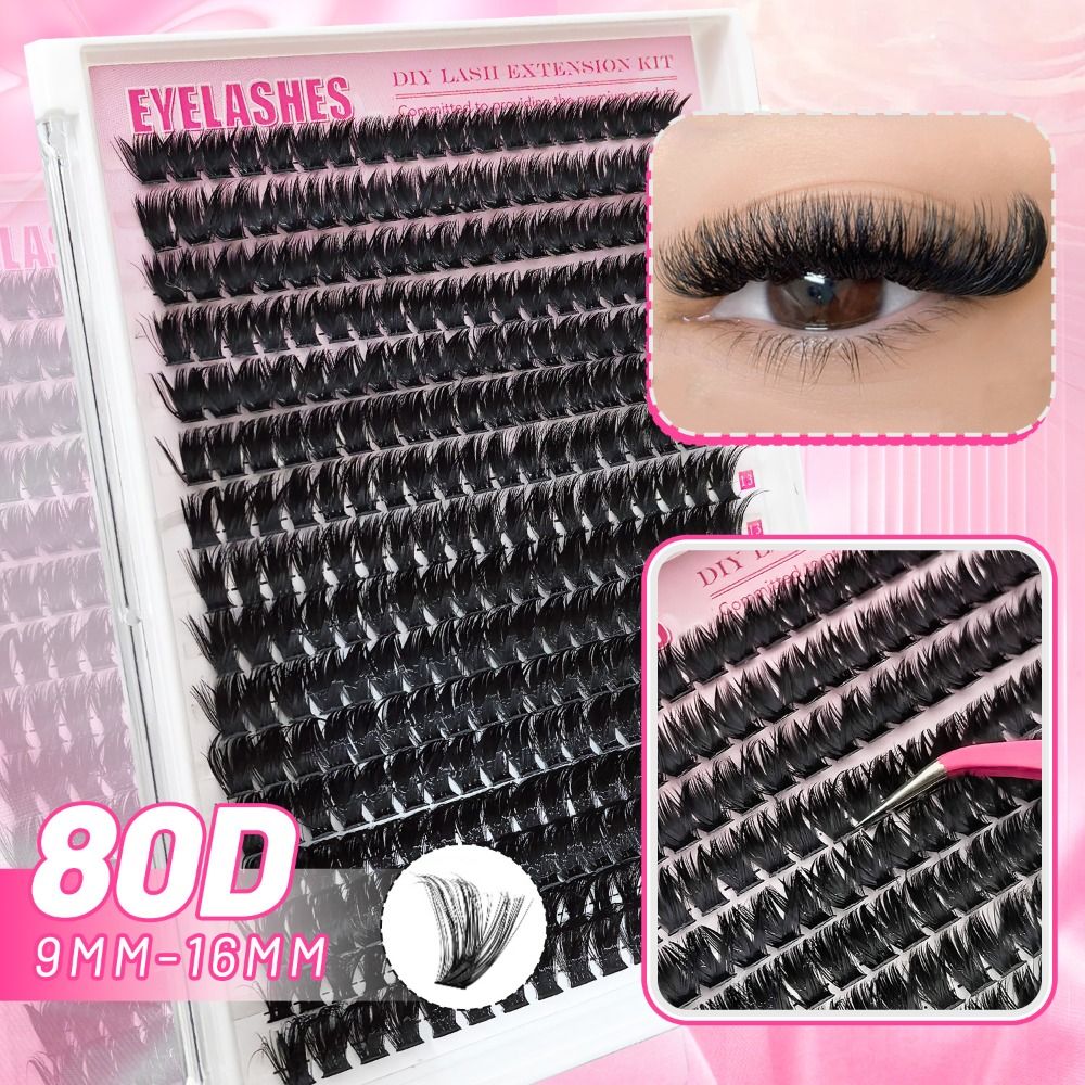 Cílios Postiços com Aparência  - Eyelash Extension Kits avaliação e preço