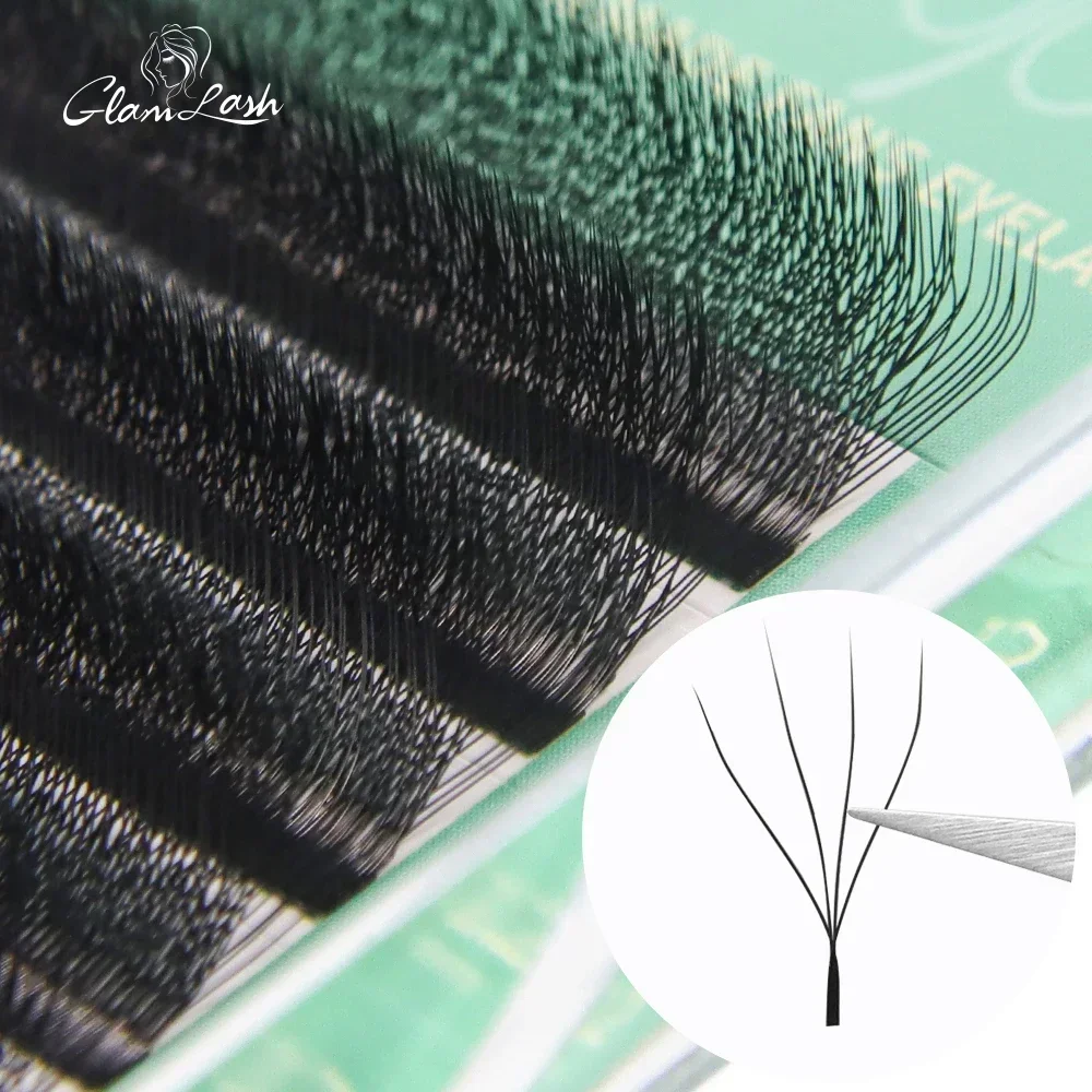 Glamlash w forma flor 3d 4d 5d - Eyelash Extension Human Hair avaliação e preço