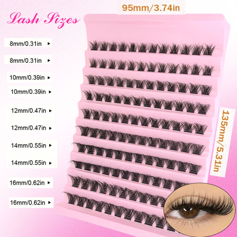Kit de extensão de cílios diy, - Eyelash Extension Human Hair avaliação e preço