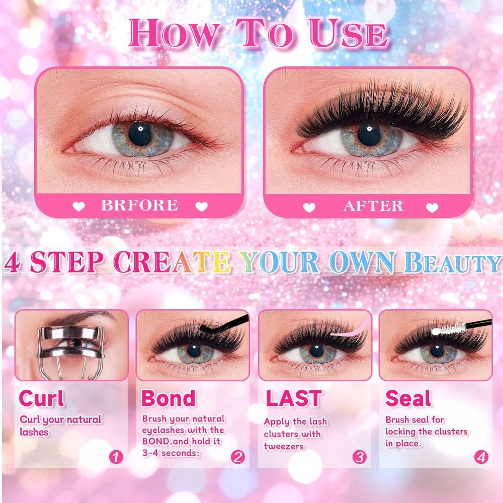Cílios Postiços com Efeito Nat - Eyelash Extension Kits avaliação e preço