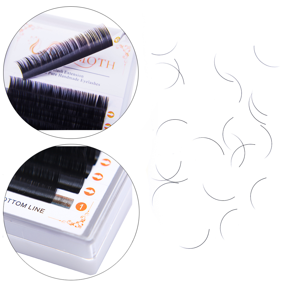 DOSMOTH 10 caixas 16 linhas 7- - Eyelash Extension Human Hair avaliação e preço