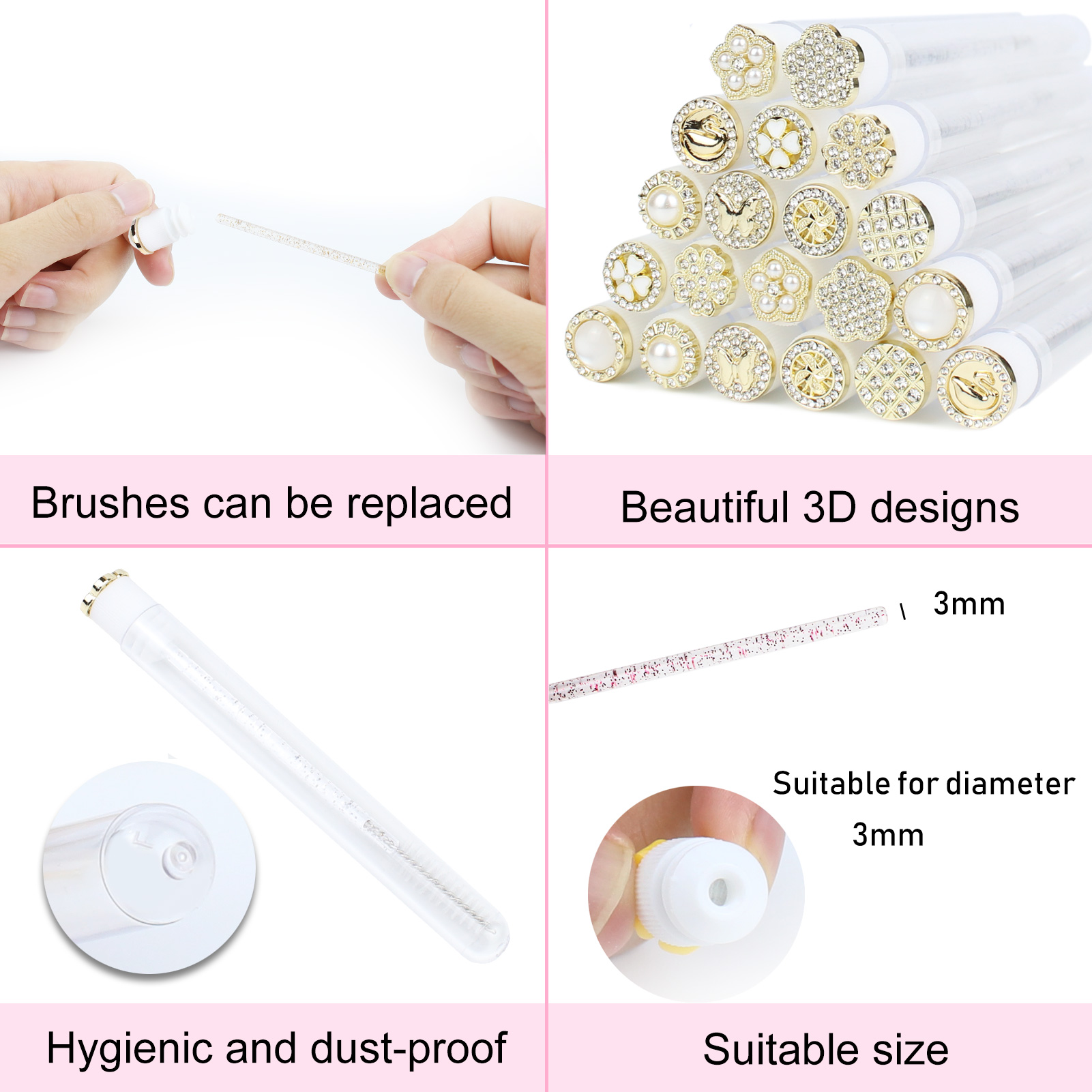 Varinhas de rímel tubo 30 pçs  - Eyelash Extension Vendor avaliação e preço