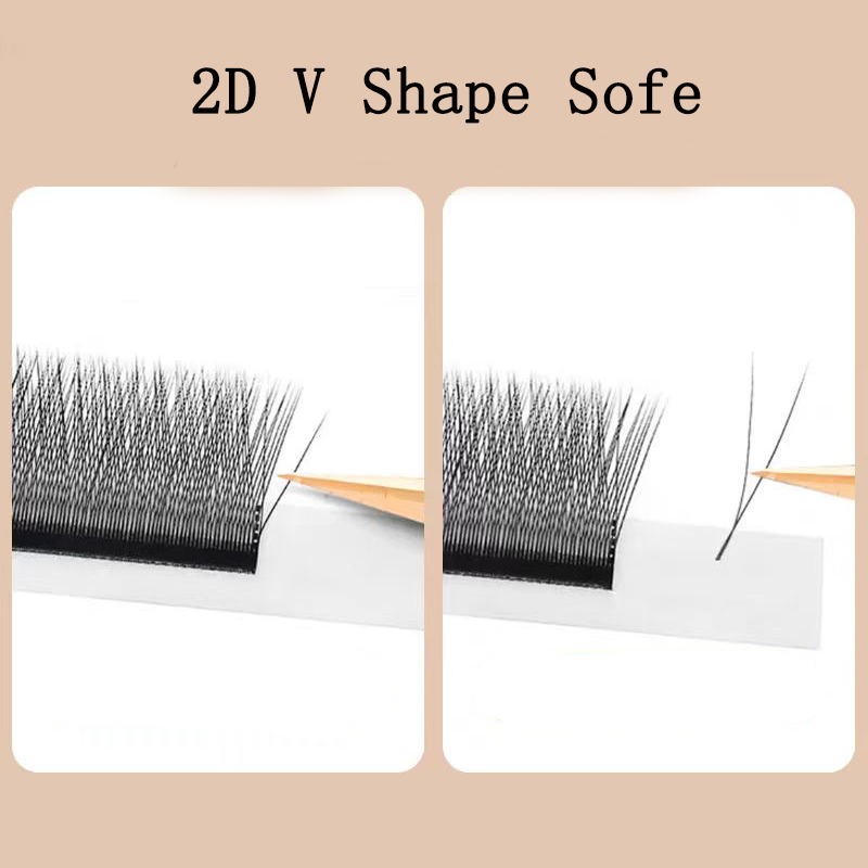 Maria 2d y forma cílios mão pr - Eyelash Extension Human Hair avaliação e preço