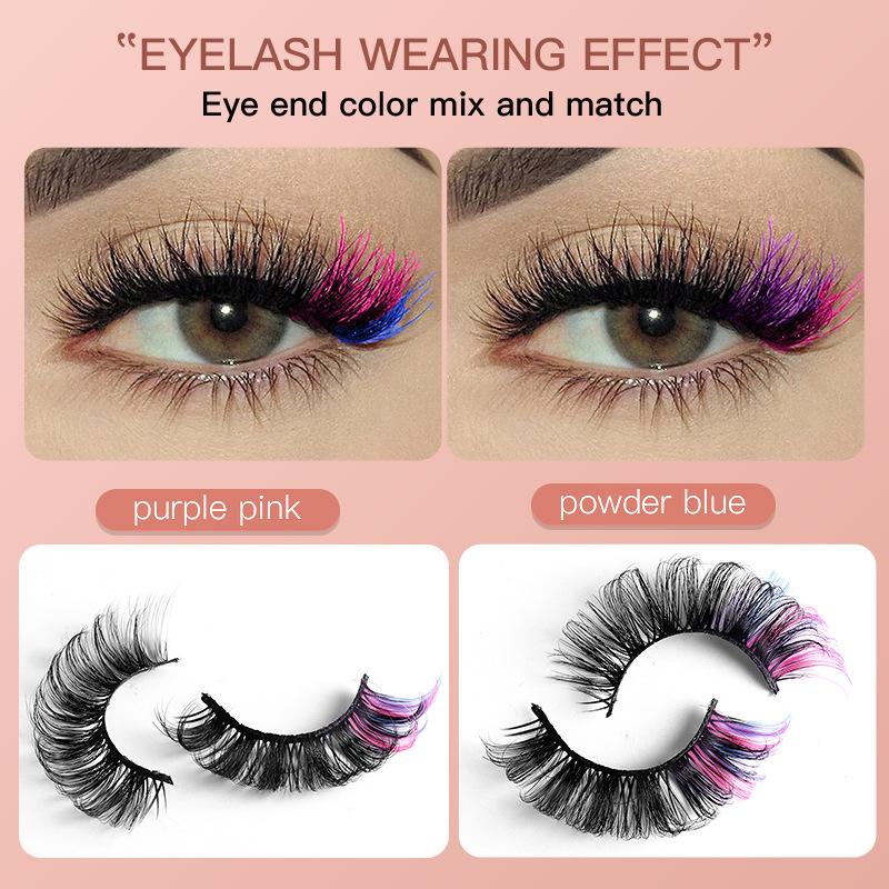 7 Pares de Cílios Postiços Col - Eyelash Extension Volume Lashes avaliação e preço